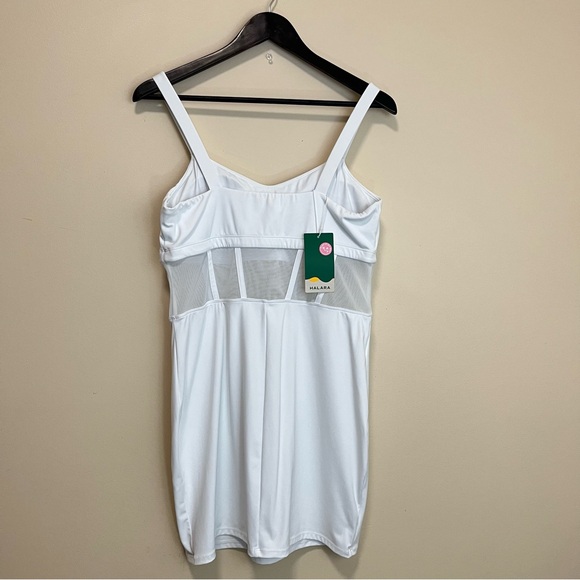 NWT Halara Softlyzero Contrast Mesh Corset Style Bodycon Dress - Picture 8 of 16